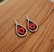Valentine Wood Earrings, Hand-Painted, 2 Styles and Colors ,Lightweight product 3